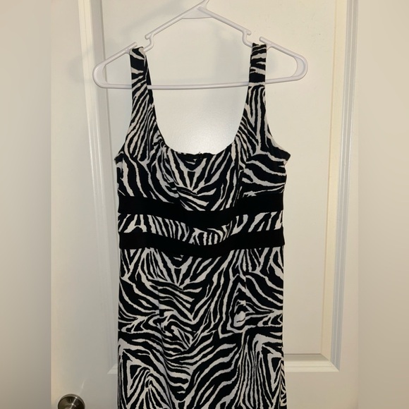 Glamour Zebra Print Y2K Cocktail Dress. Size 6 - Picture 2 of 5